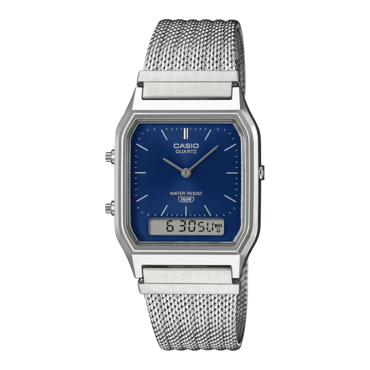 Casio Vintage Ana-Digi Mesh Navy